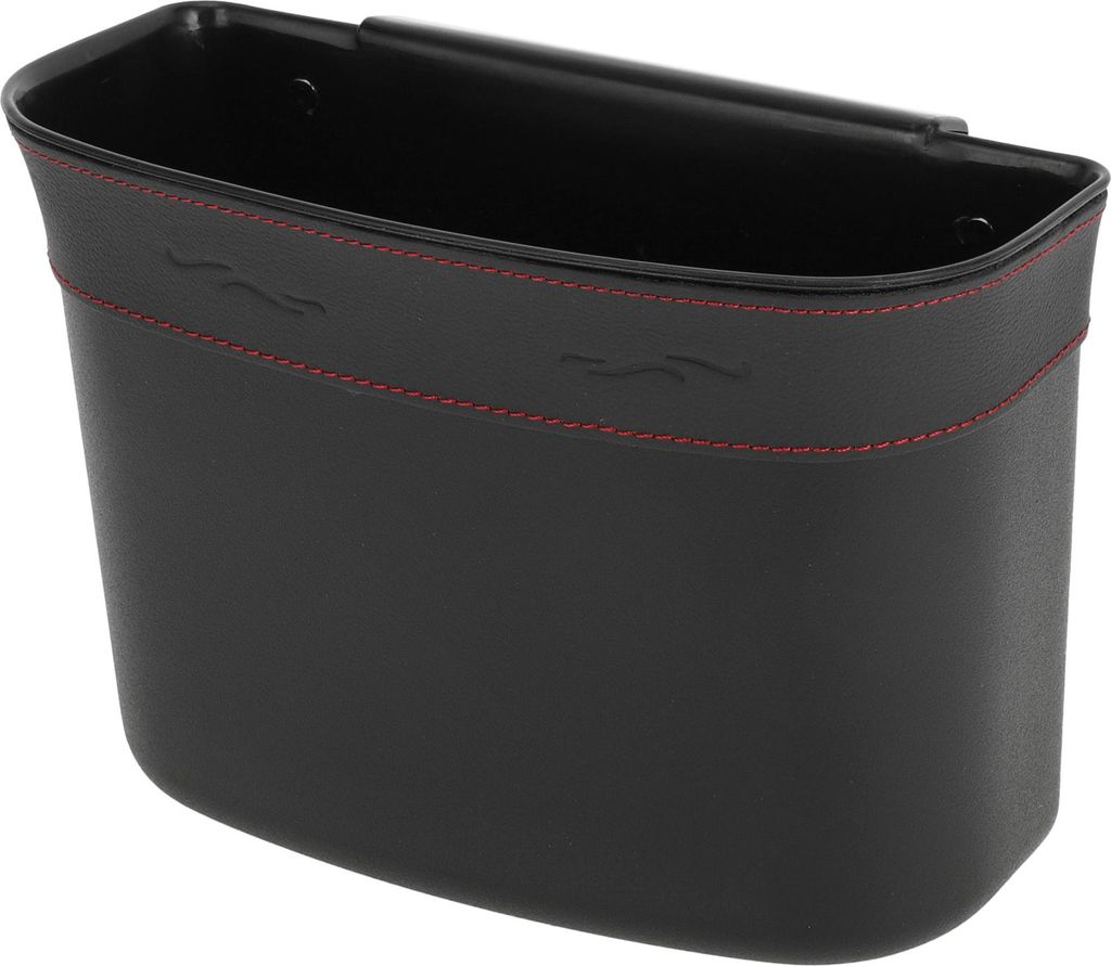 Auto-Mülltonne Tragbare Rücksitz-Mülltonne Schwarz 1 Stk 7,5" Länge 3,2" Breite 7,5" Höhe Kunststoff