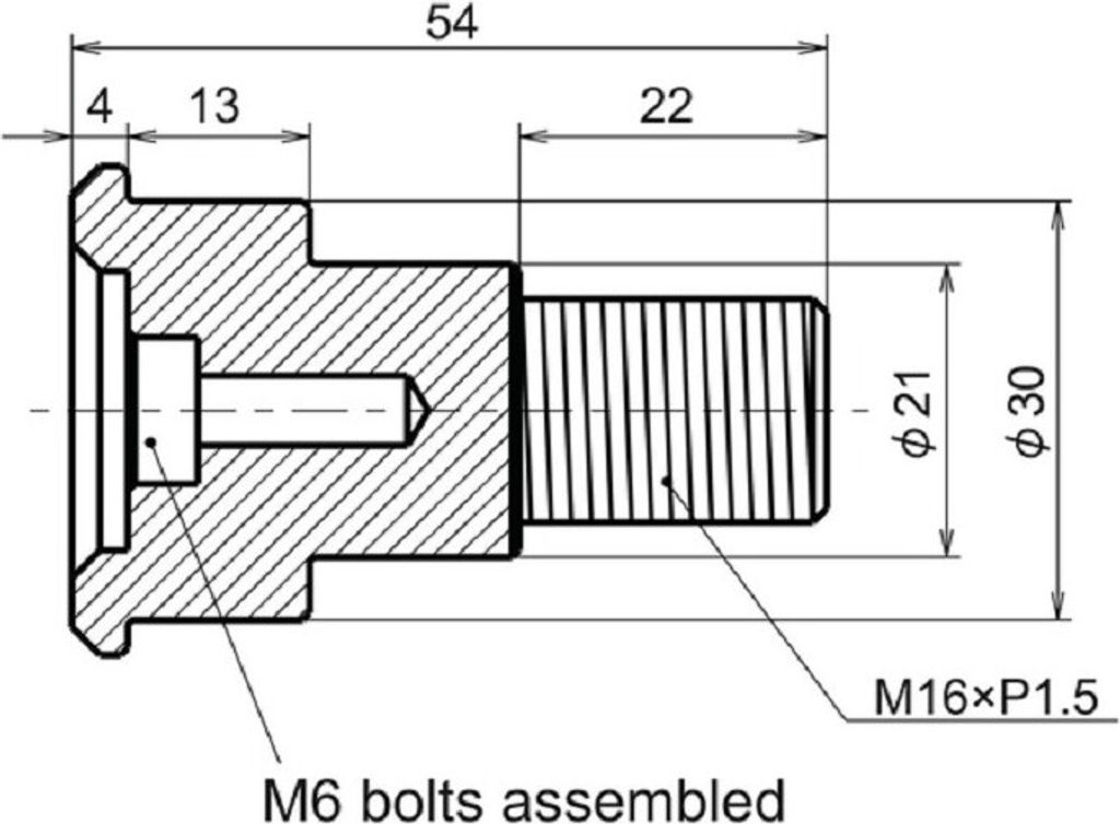 DAYTONA Adapter für Lenkerendenspiegel Yam. MT07/09 XSR900