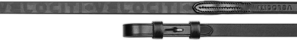 Rênes Lusso Velociti en Cuir Noir Souple ER1807 - Finition Haut de Gamme