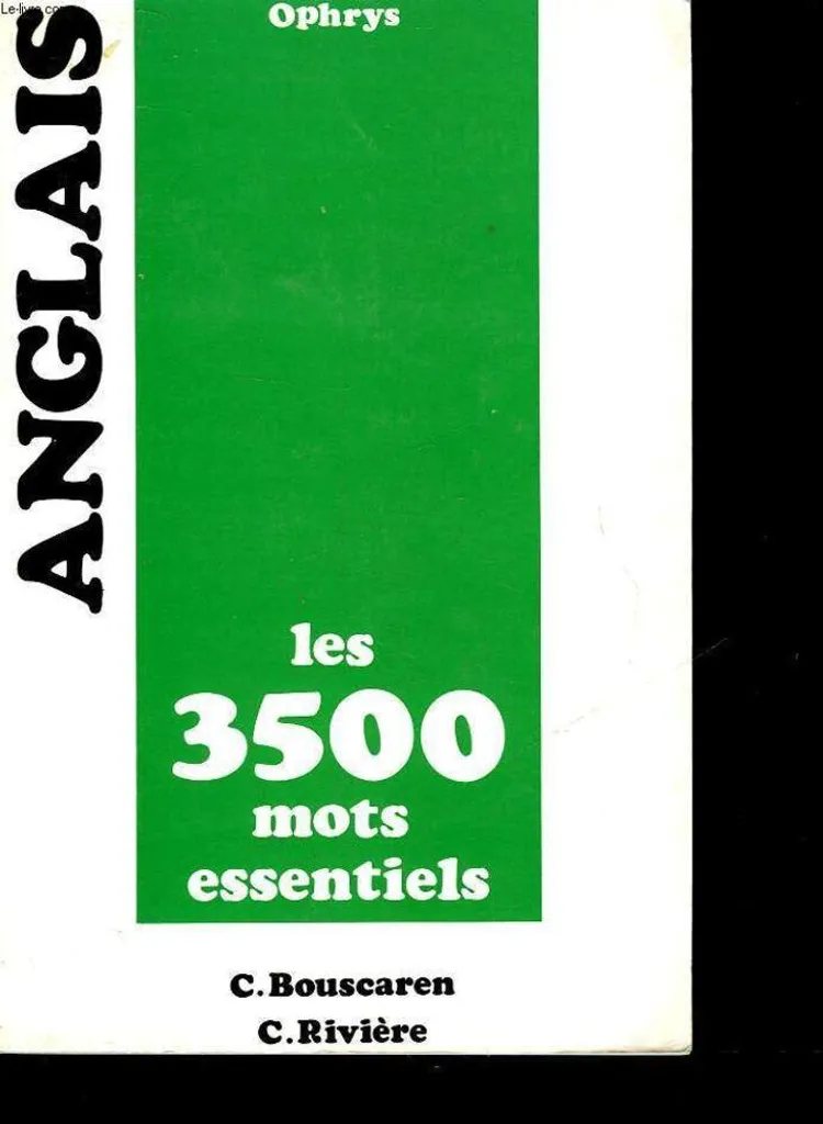Anglais : 3500 mots essentiels classés par thèmes pour tout comprendre