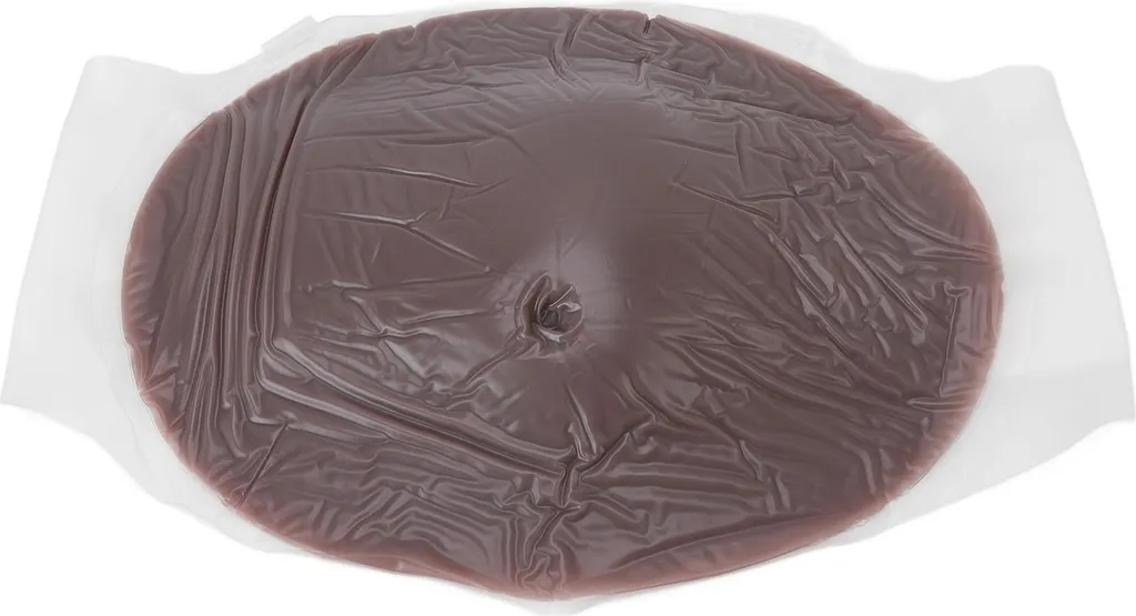 Ventre artificiel avec bretelles transparentes marron 35x26x4 cm