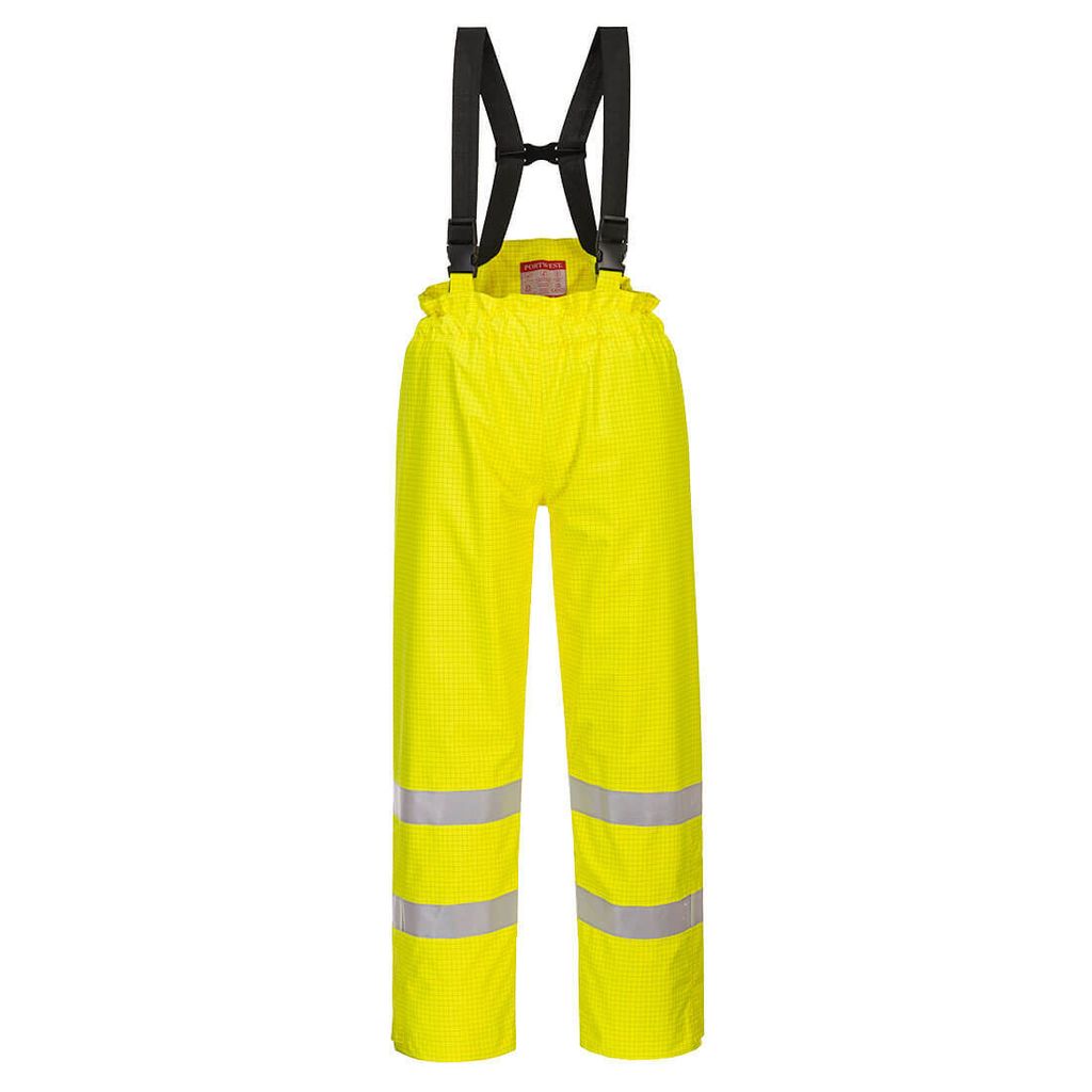 Portwest S781 Gefütterte, wasserdichte Multisafe Warnschutzhose, antistatisch und flammhemmend Yellow Gr. S