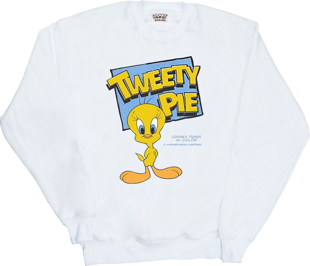 Looney Tunes - "Classic" Sweatshirt für Herren BI1934 (L) (Weiß)
