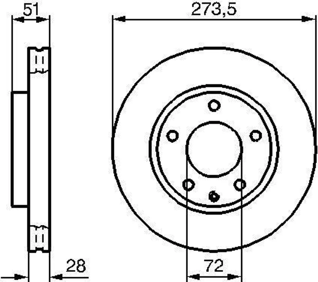 Disque de frein anti-vibration Bosch résolvant les bruits sur Mazda MPV
