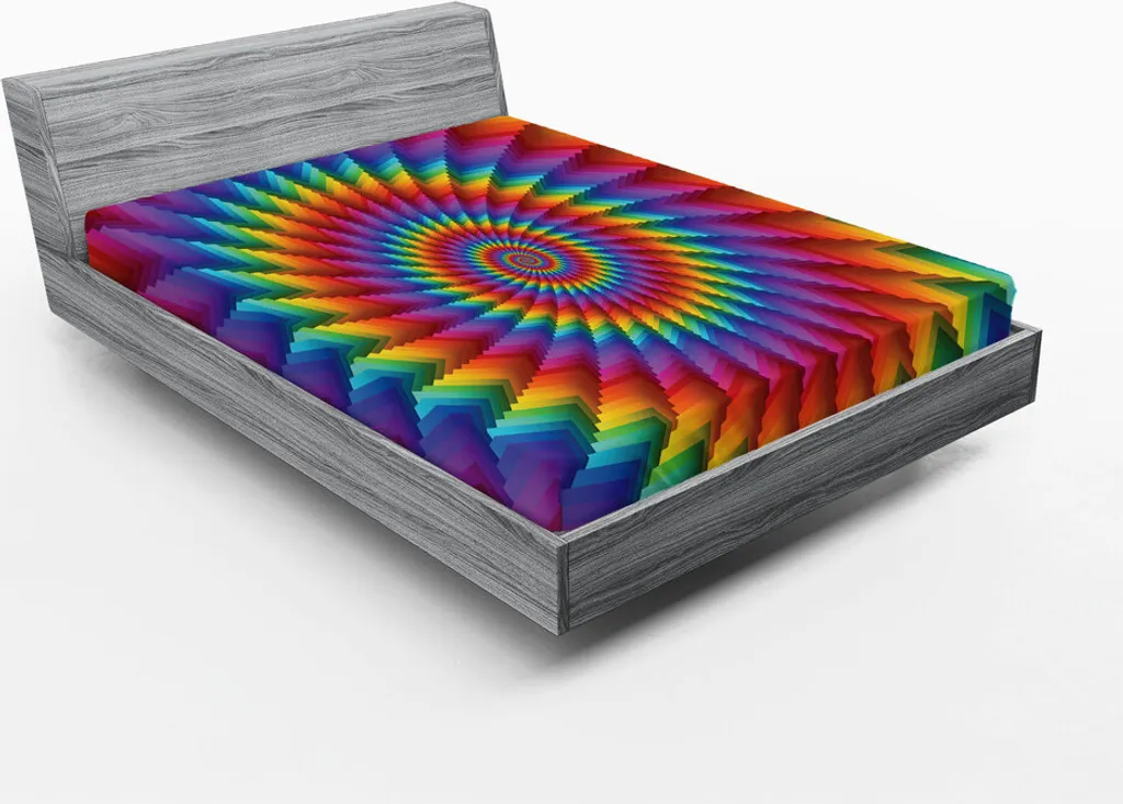 Lenzuolo Sotto con Angoli ABAKUHAUS 180x200 Microfibra Arcobaleno