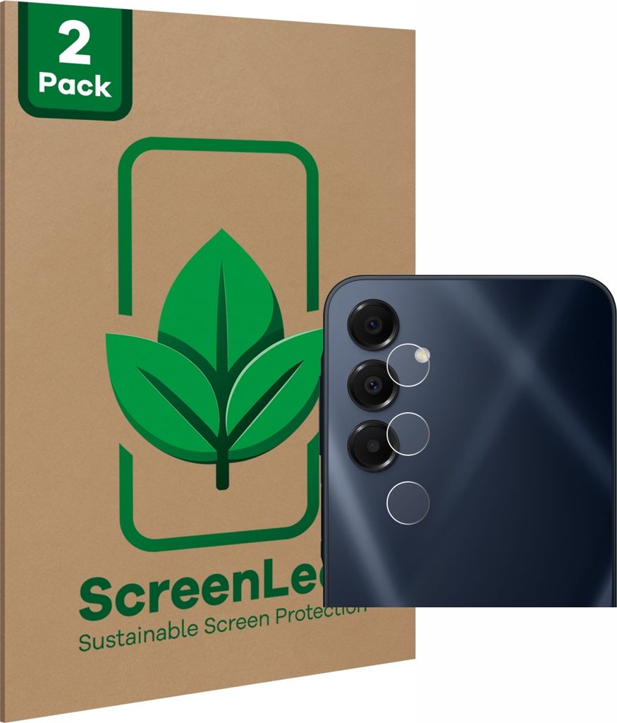 2x ScreenLeaf Schutzfolie für Samsung Galaxy A16 5G (NUR Kameraschutz) nachhaltiger Displayschutz Display Schutz Folie Klar Transparent