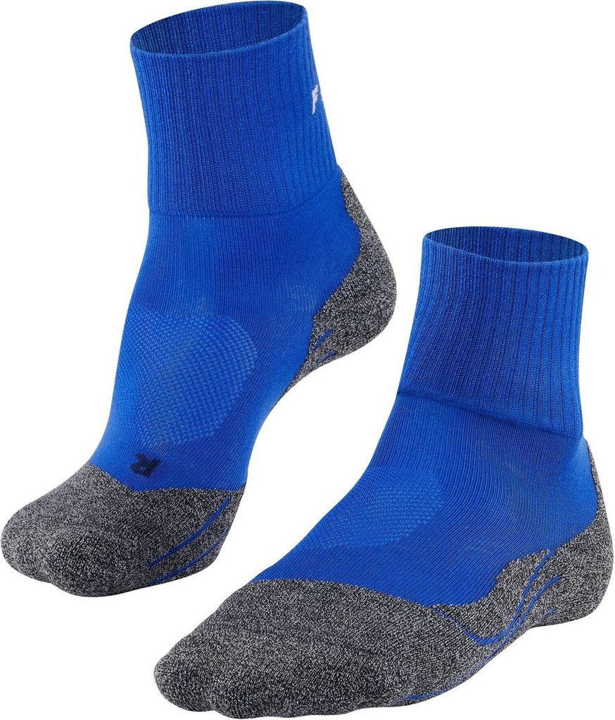 FALKE Herren Sportsocken - TK2 Short Cool, Trekking- und Wandersocken, unifarben Blau 39-41