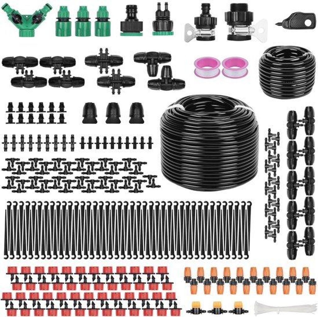 Gartensprinklersystem 340-teilig automatisch mit 3 Nebeloptionen