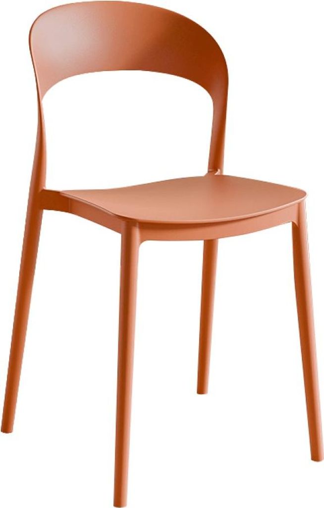 Kondela Stapelstuhl Radana Neu - orange Produktbild 