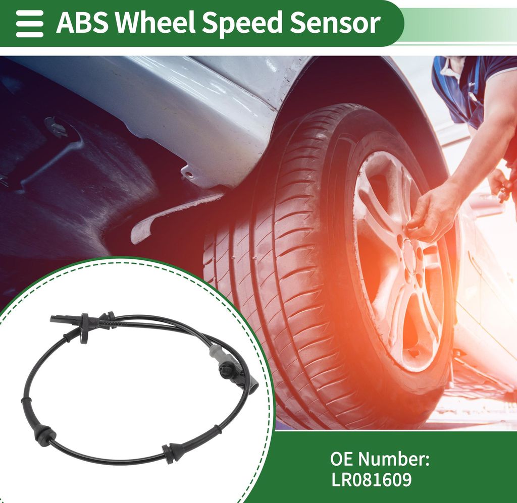 ABS Radgeschwindigkeitssensor ABS Sensor Antiblockiersystem Sensor Nr. LR081609 für Land Rover Discovery 2017-2018 Hinten Links Hinten Rechts