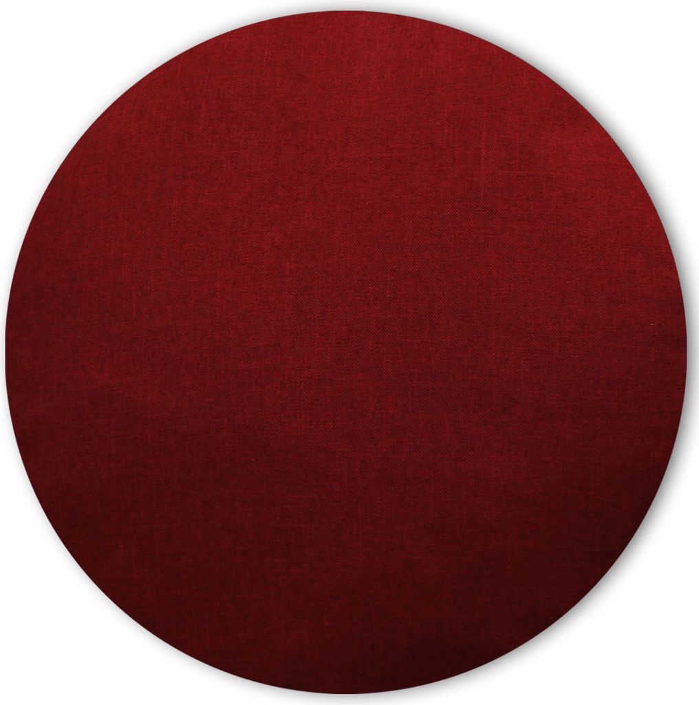 Kissenbezug rund 80 cm bordeaux Leinenoptik Kissenhülle Produktbild 