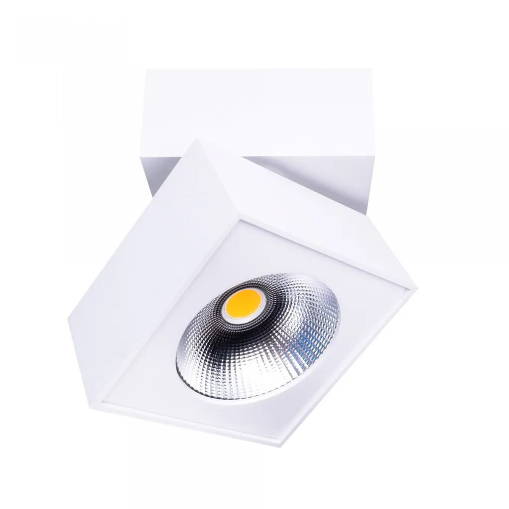 Projecteur LED blanc 1000lm ARTU lumière chaude en métal 10x10x10cm