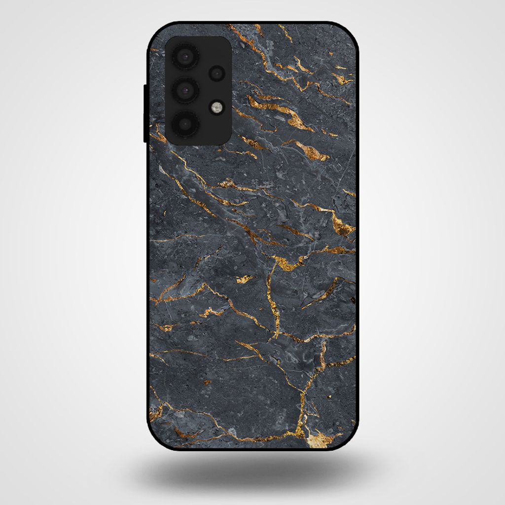 Smartphonica Handyhülle für Samsung Galaxy A32 5G mit Marmordruck - TPU-Hülle mit Marmor-Design - Gold Grau