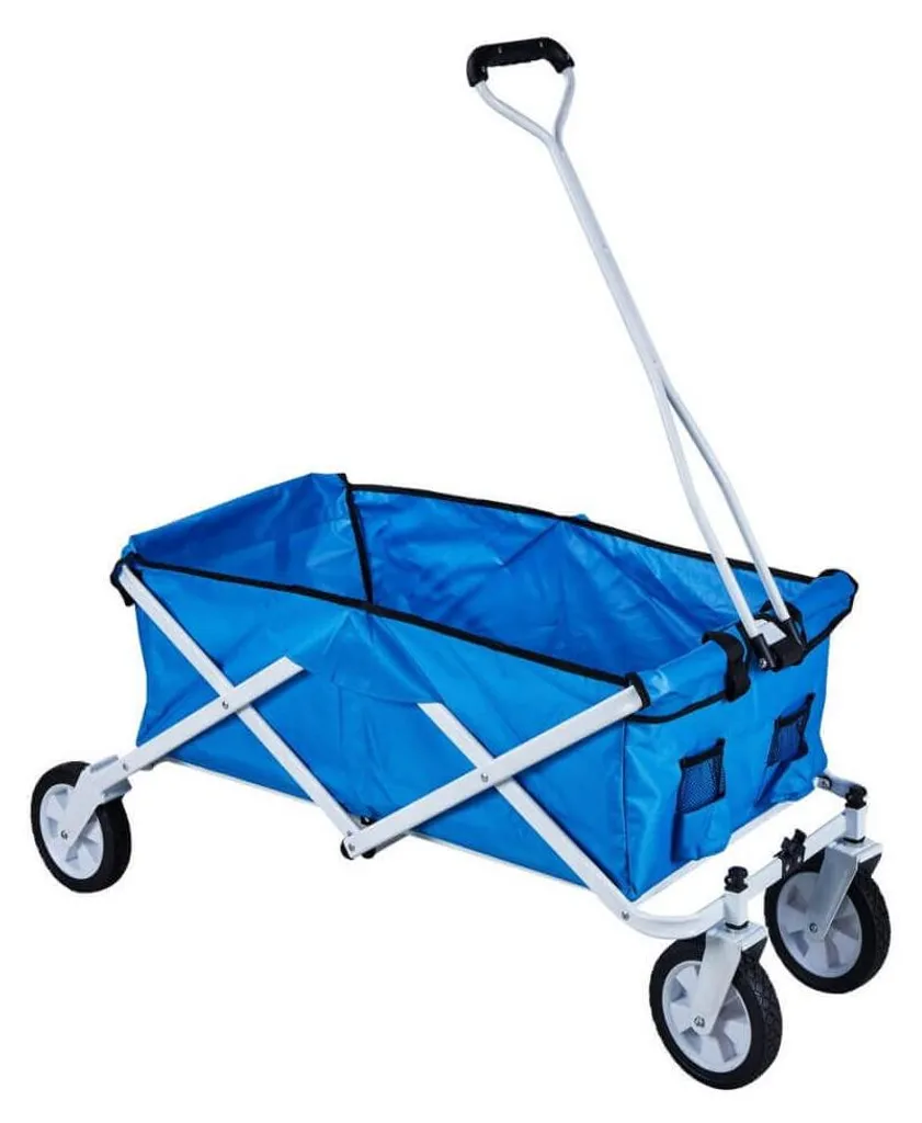 Chariot pliable en acier PACIFIC : transportez tout votre matériel de plage