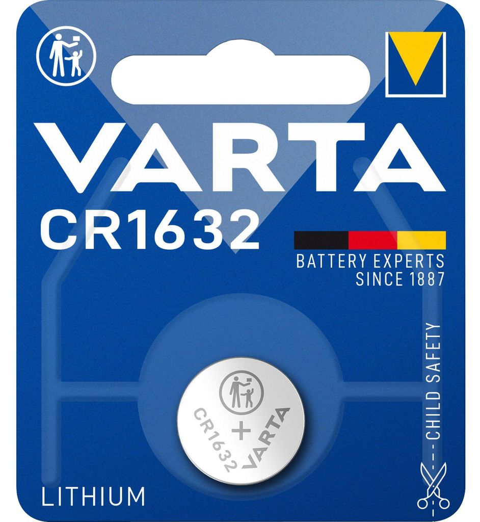 Lítiový gombíkový článok VARTA CR1632 3V, 16x3,2 mm, 1 Obrázok produktu 