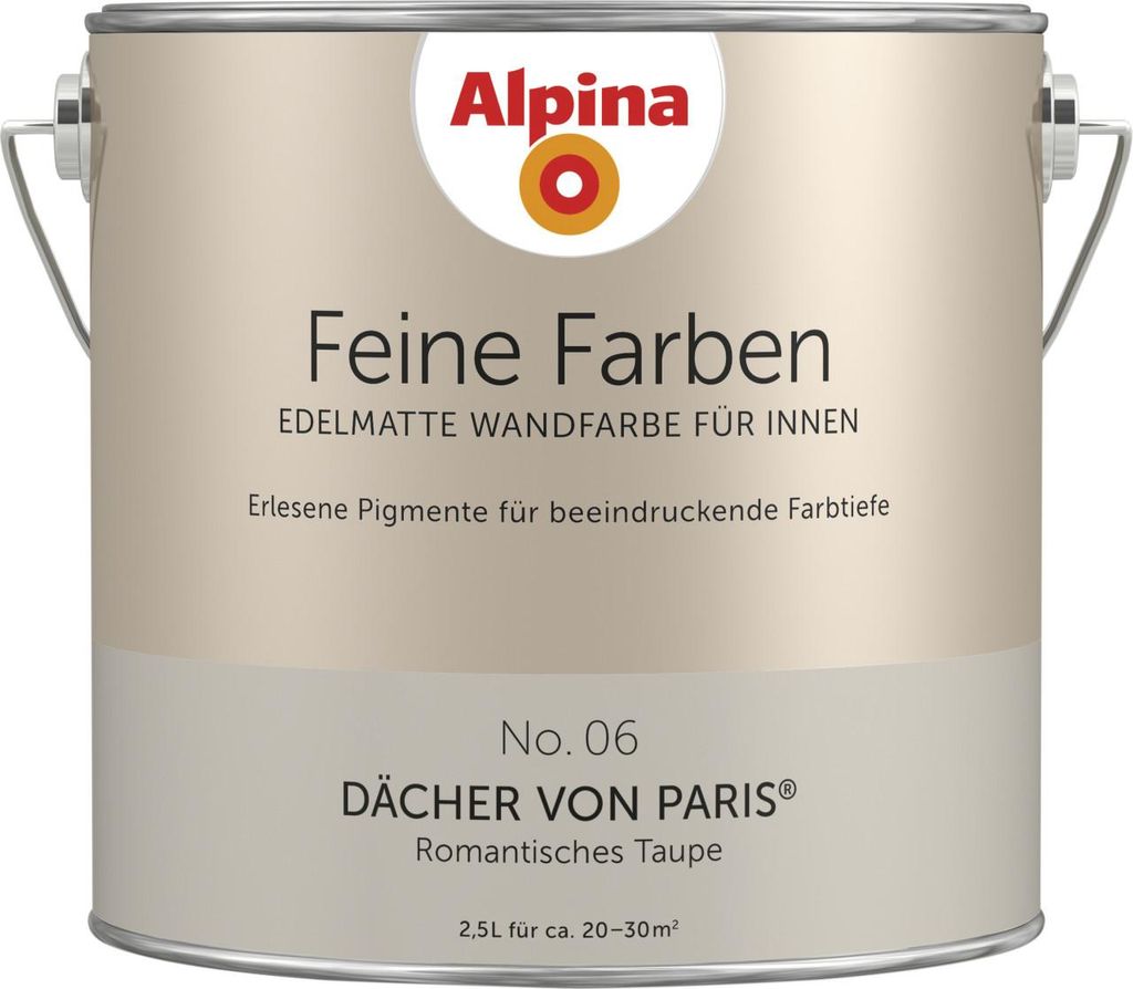 Alpina Feine Farben Wandfarbe No. 06 Dächer von Paris - Produktbild 