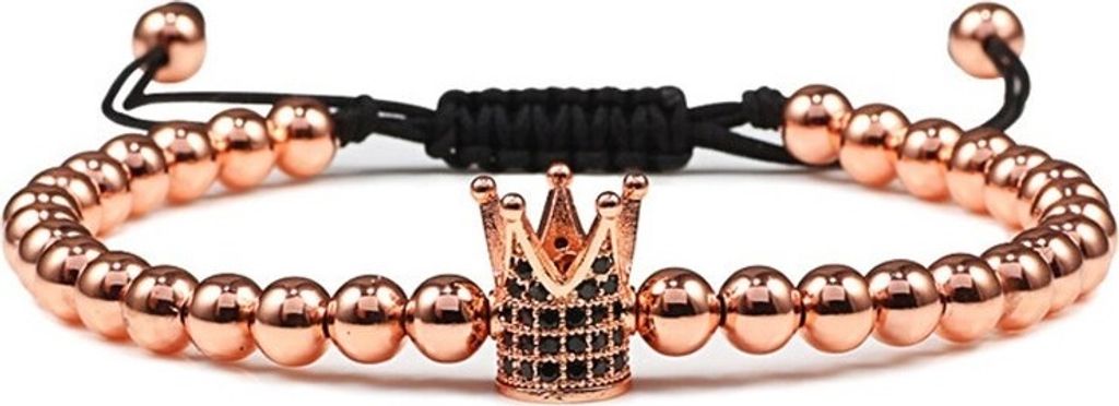 Moderne Fußkette Lane Crown in Gold/Roségold – Perfekter Schmuck für Damen KP13722