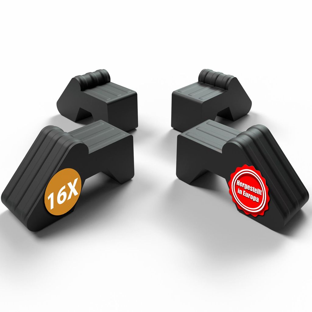 BigDean 16x Füßchen Untersetzer Spezial Anthrazit Blumentöpfe Füßchen ersetzt Untersetzer