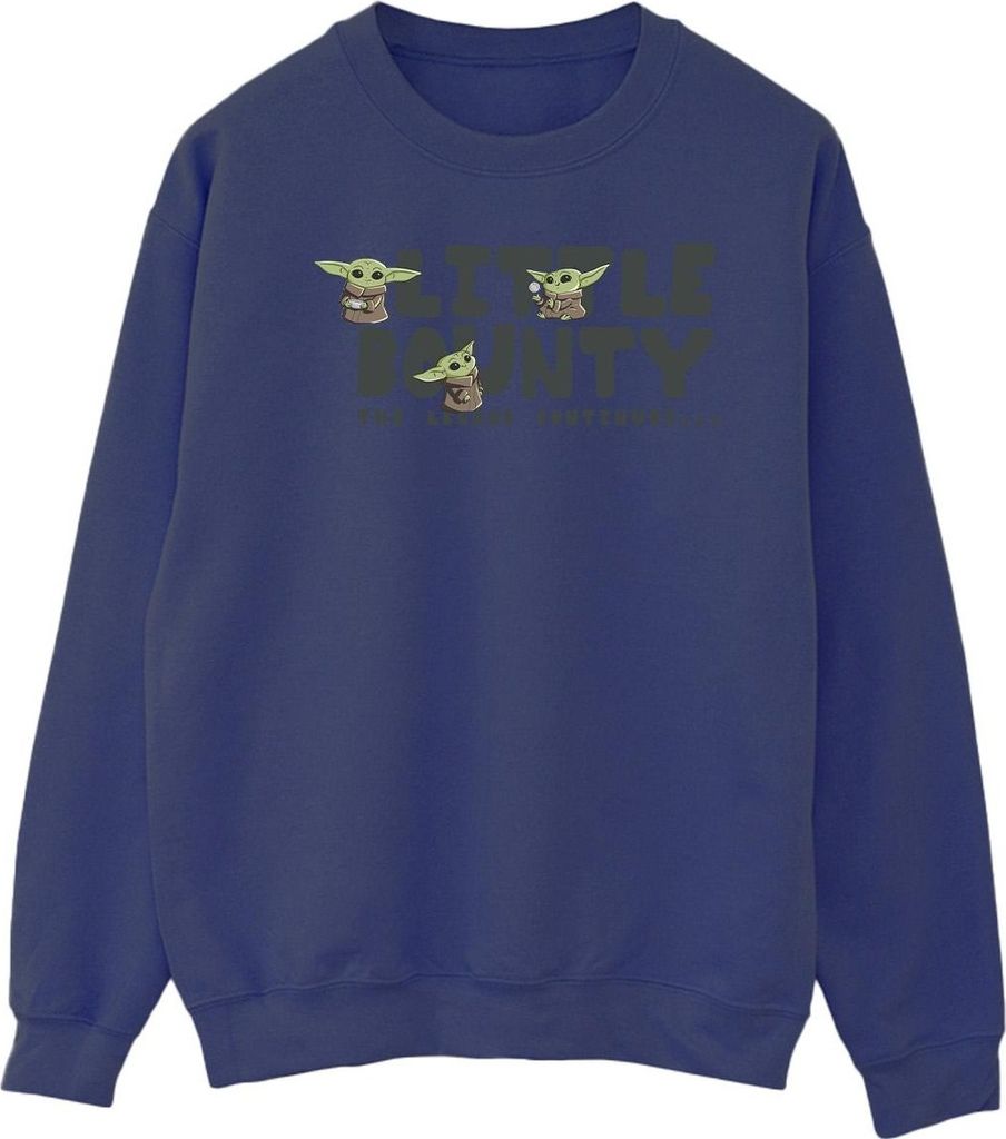 Star Wars The Mandalorian - "Little Bounty Hunter" Sweatshirt für Herren BI46621 (L) (Marineblau)