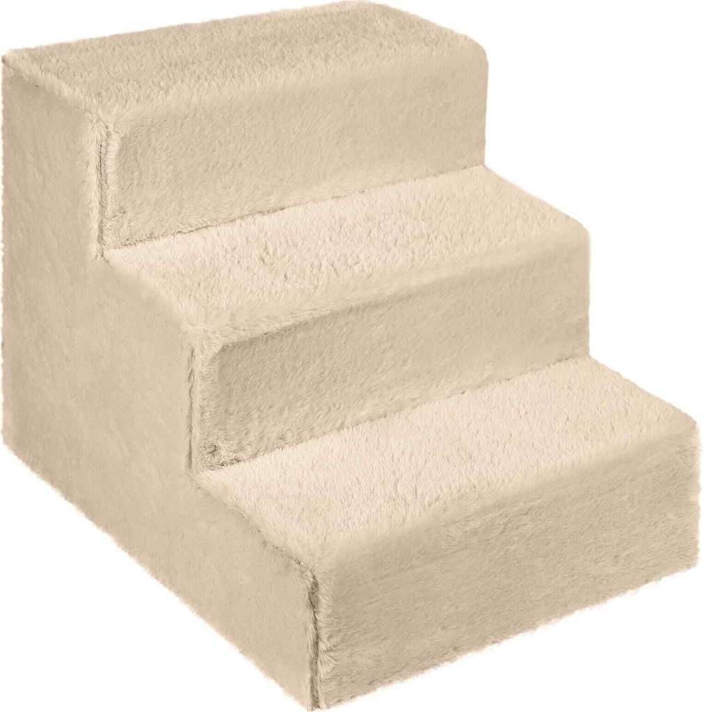 Psí schody pro malé psy 30 cm vysoké krémové - žebřík 3 Obrázek produktu 
