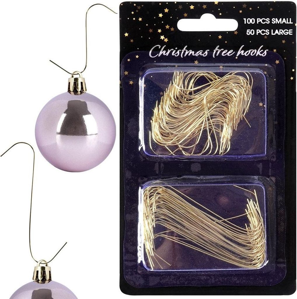 Weihnachtsbaumhaken 150er-Pack: Klein & Groß für einfaches Produktbild 