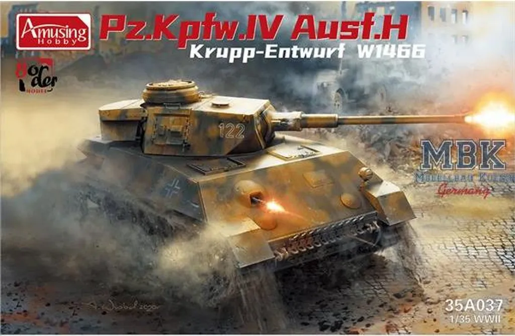 Maquette Char Panzer IV Ausf. H Krupp W1466 1/35 Amusing Hobby