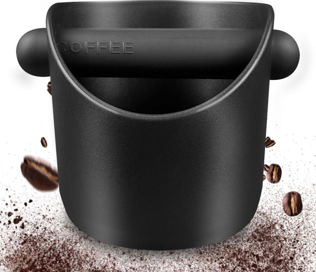 Espresso Kaffee Knock Box für Barista, ABS Kaffee Grind Knock Box, schockabsorbierend, langlebig, Kaffeebohne, Knock-Box, Abfallbehälter mit abne...