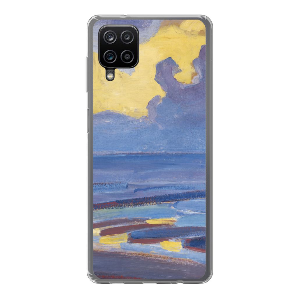 MuchoWow Handyhülle Schutzhülle Hülle für Samsung Galaxy A12 Am Meer - Piet Mondrian Silikon Softcase Handy Hülle - Bild