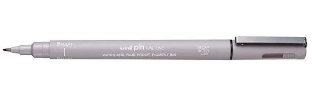 Lot de 12 Feutres de Dessin Pointe Pinceau Uni-Ball Pin Gris Clair