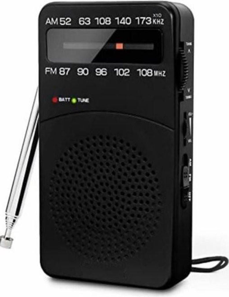 Batteriebetriebenes Transistorradio – Transistorradio – Ideal für Camping oder Gebiete ohne Strom