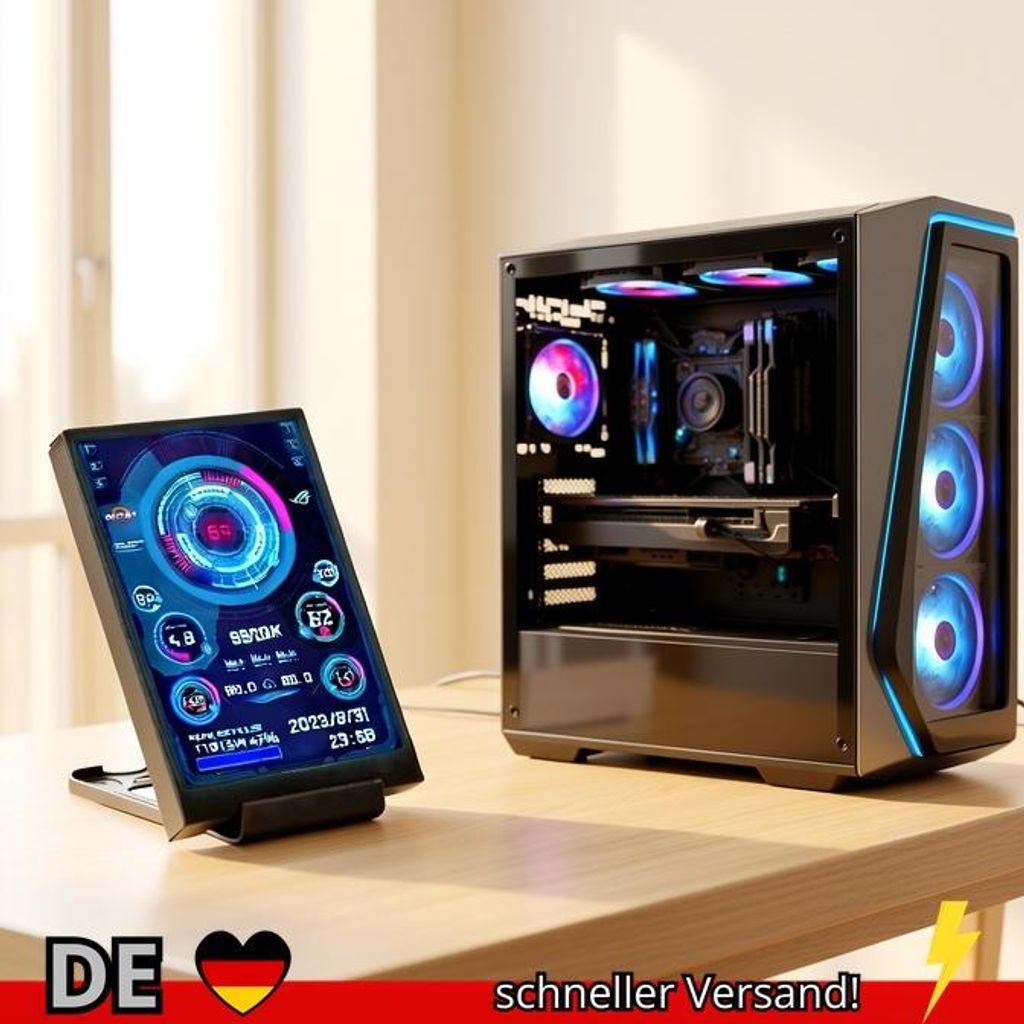 3 5-Zoll-IPS-Typ-C-Sekundärbildschirm für Computer CPU GPU RAM HDD-Display