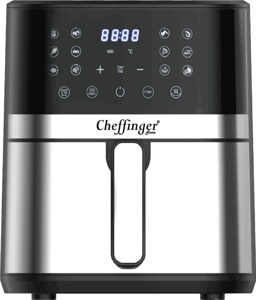 Heißluftfritteuse 7 Liter LED-Display Fritteuse Ofen Touchscreen Fettarm