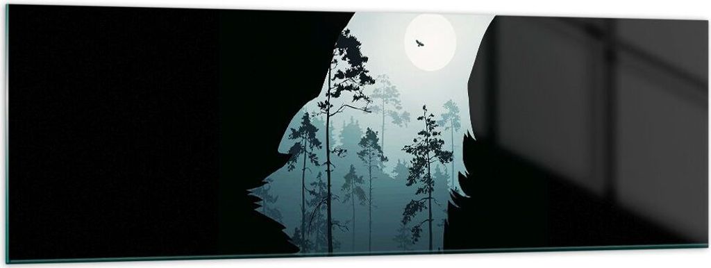 Bilder auf glas - Berge Höhle Park - 160x50cm - Glasbilder - Wandbilder - Kunstdruck - zum Aufhängen bereit - Wanddekoration aus Glas - Glas Bild...
