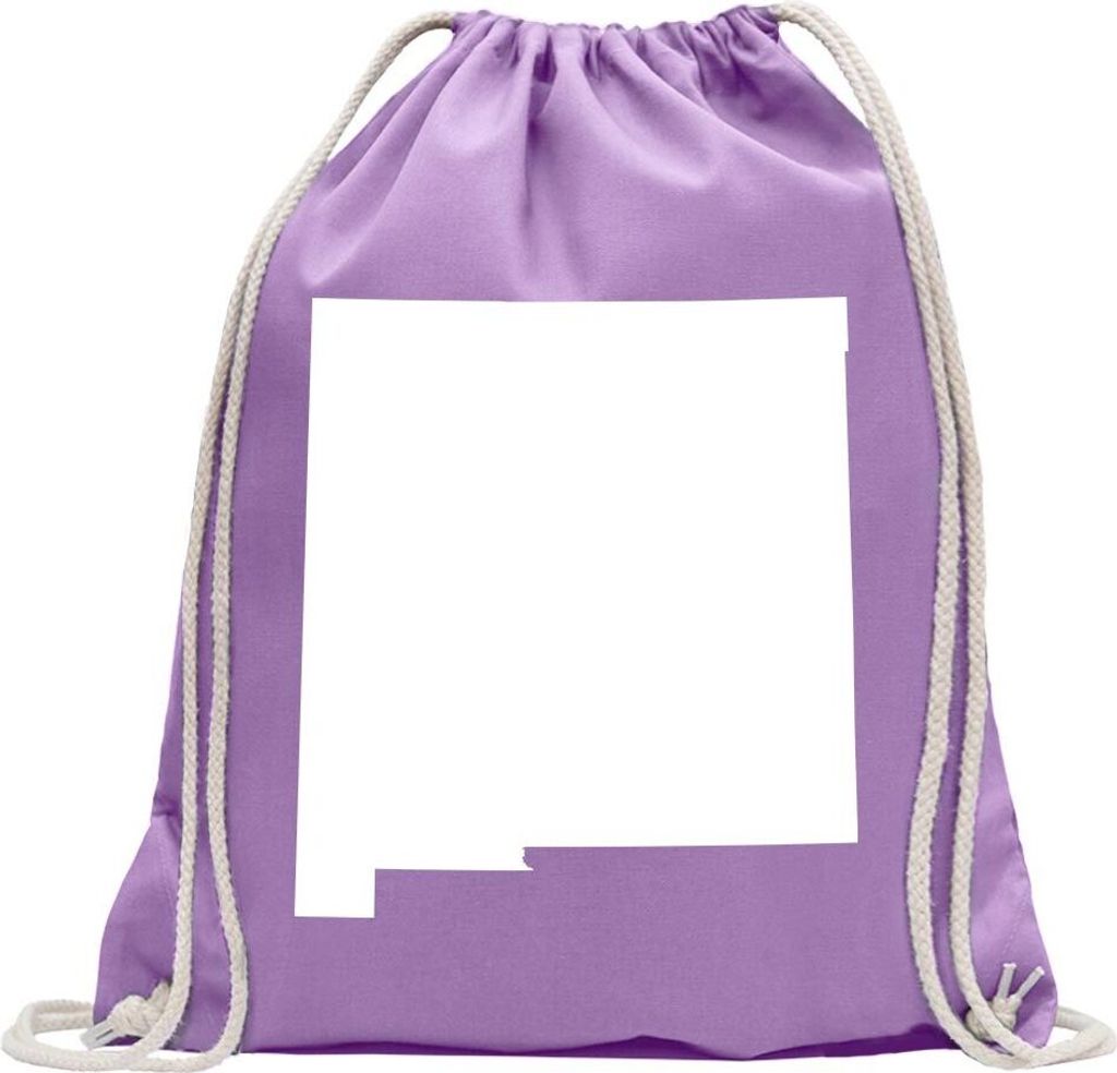 Kiwistar - Turnbeutel - lavendel - USA - Bundesstaat - New Mexico - Fun Rucksack Sport Beutel Gymsack Baumwolle mit Ziehgurt