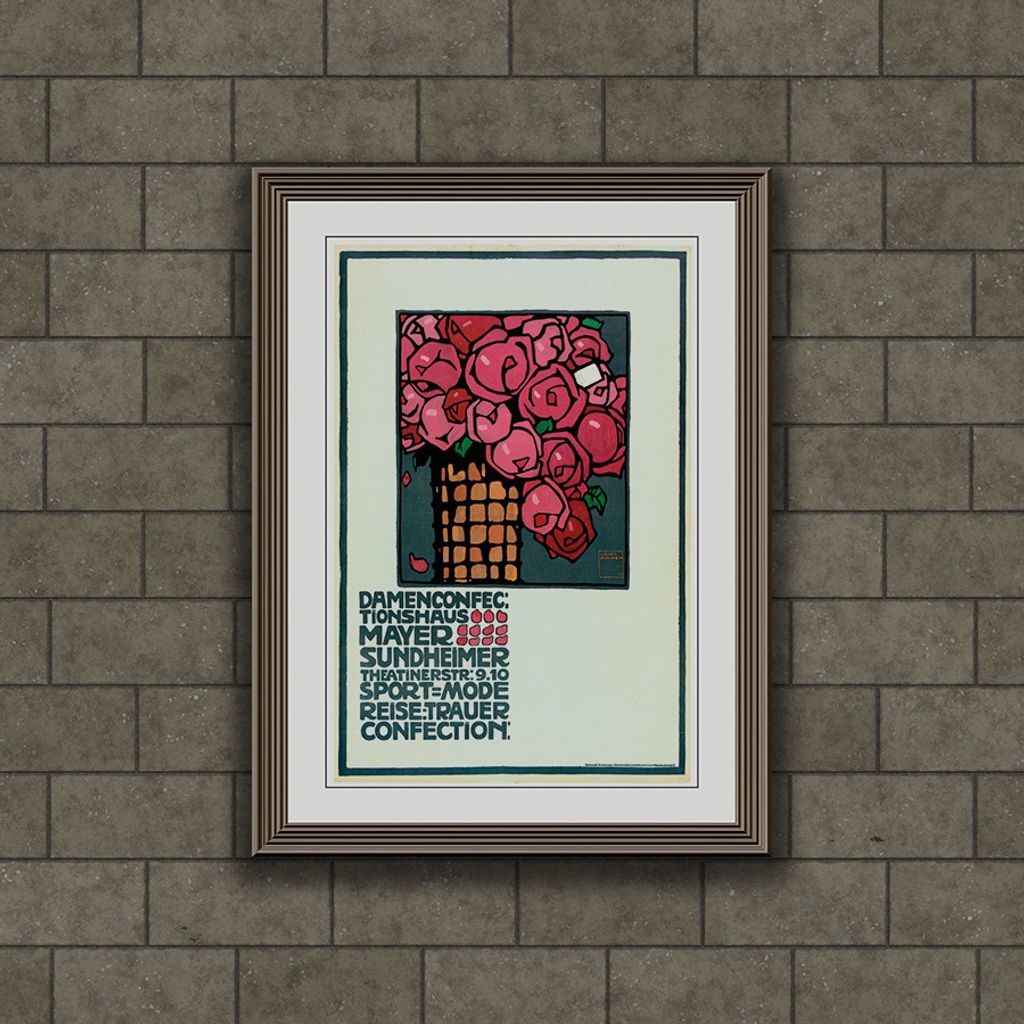 Poster Plakat Druck - Süßigkeiten Blumen - A1 (59,5 cm x 84 cm)