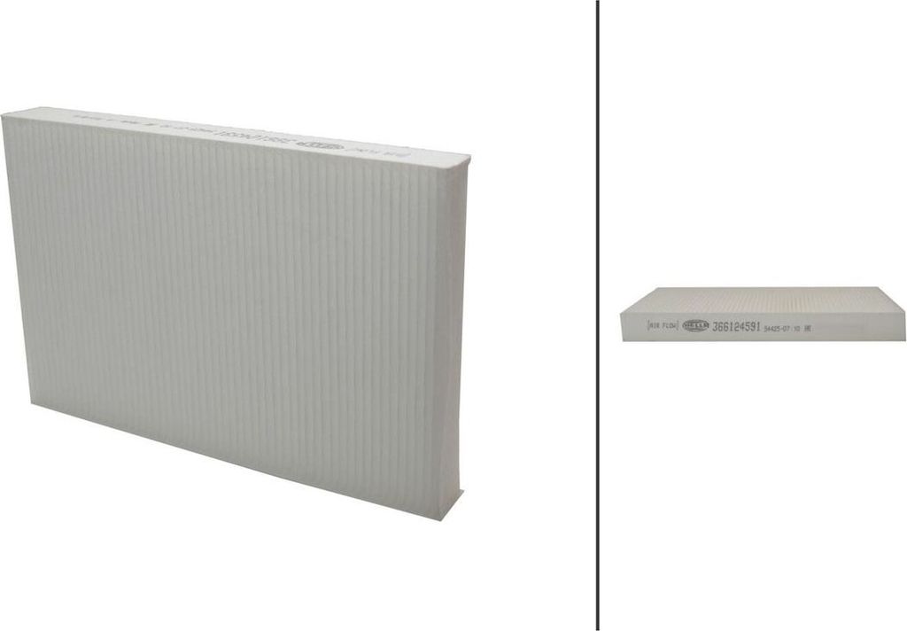 Innenraumfilter Pollenfilter 285 x 180 mm HELLA für u.a. CITROËN C4