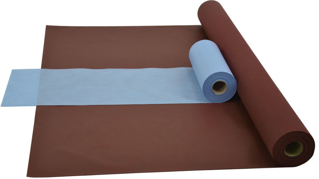 Sensalux Kombi-Set 1 Tischdeckenrolle 1,5m x 25m beere + Tischläufer 30cm hellblau