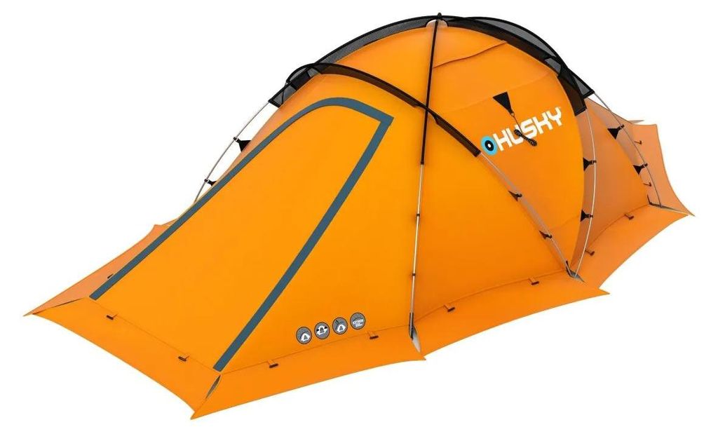 Husky Fighter Extreme 2021 3-4 -Leichtes Zelt- 3-4 Personen-Orange