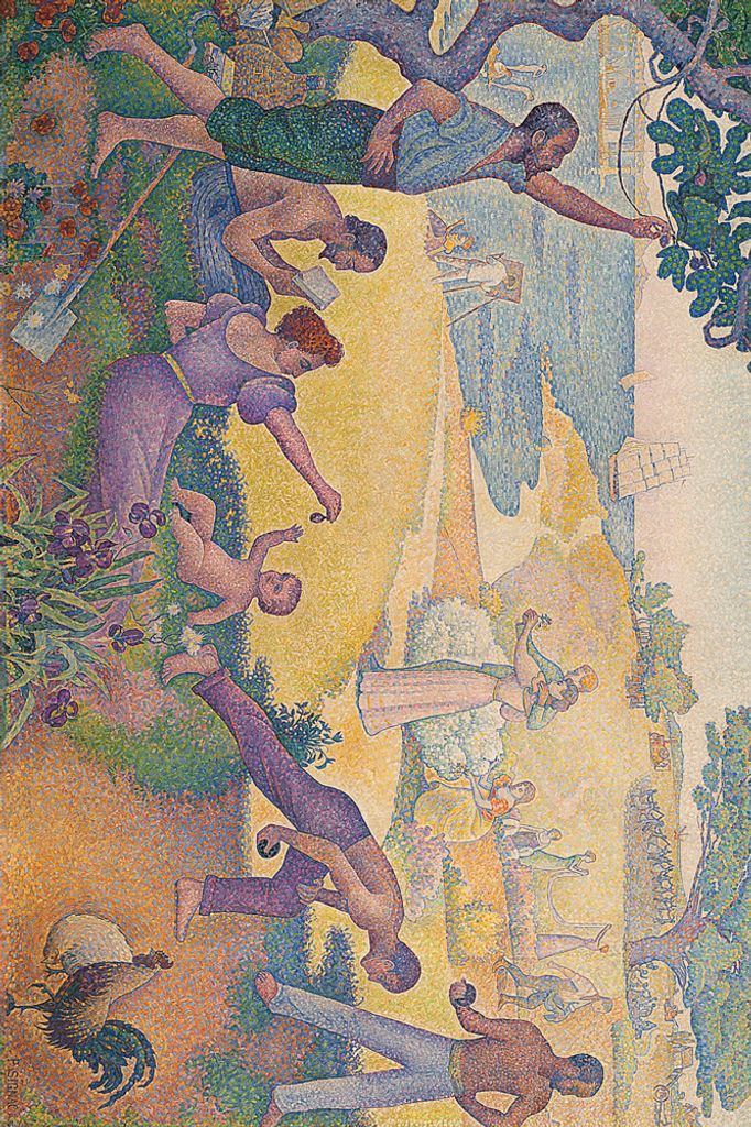 Paul Signac Kunstdruck Bild - Die Zeit Der Harmonie, Das Goldene Zeitalter Der Zukunft, 1893-95 (120 x 180 cm)
