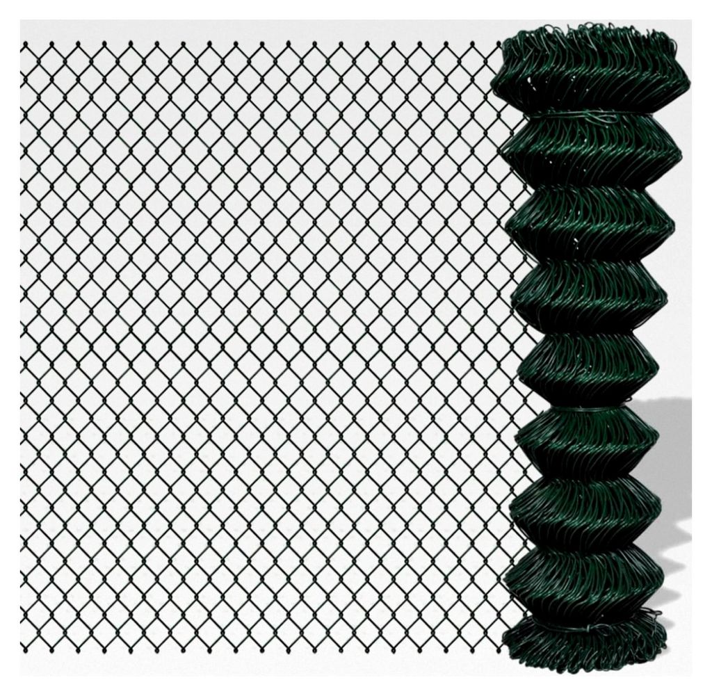 Maschendrahtzaun Viereckgeflecht 1,5 x 15 m Grün