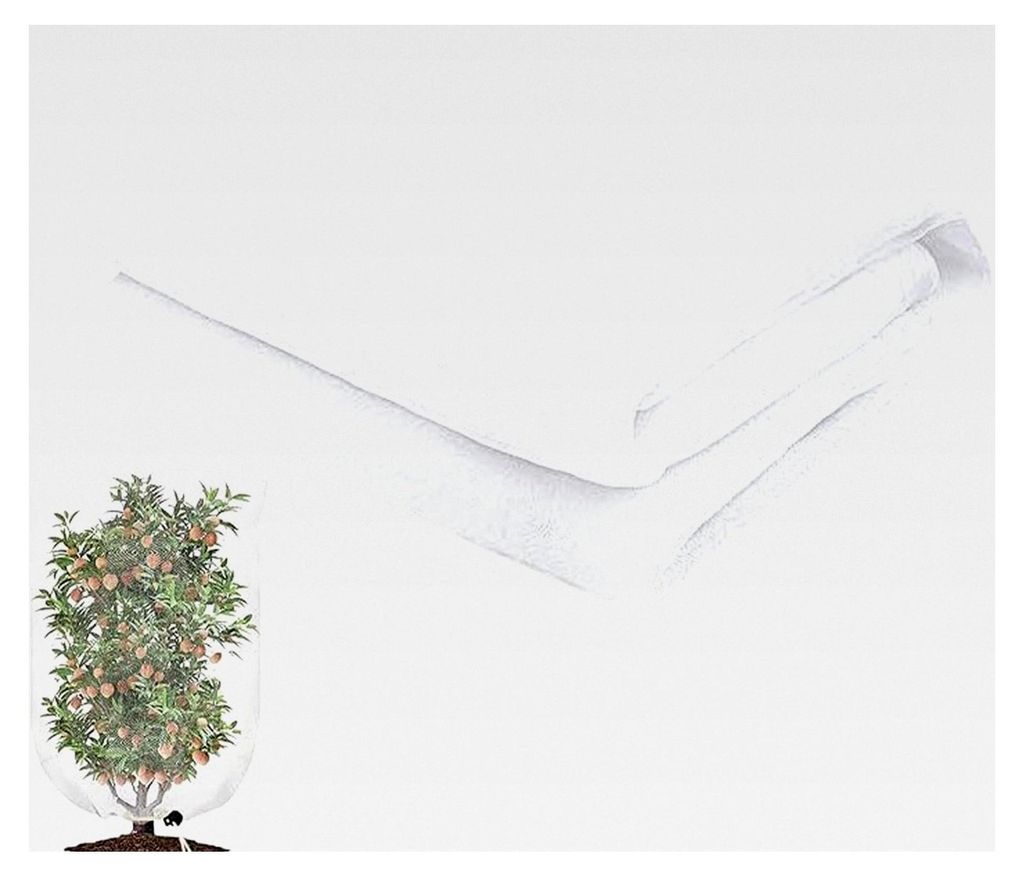 Obstbaumnetz - Pflanzennetz mit Zugband | Pflanzenschutz für Baumschule, Gurken, Tomaten, Gewächshaus, Obstplantage, Hinterhof, Außenbereich, Fa...