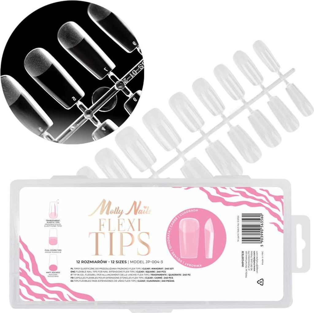 Flexi Tips Molly Nails Rýchle predlžovanie nechtov Obrázok produktu 