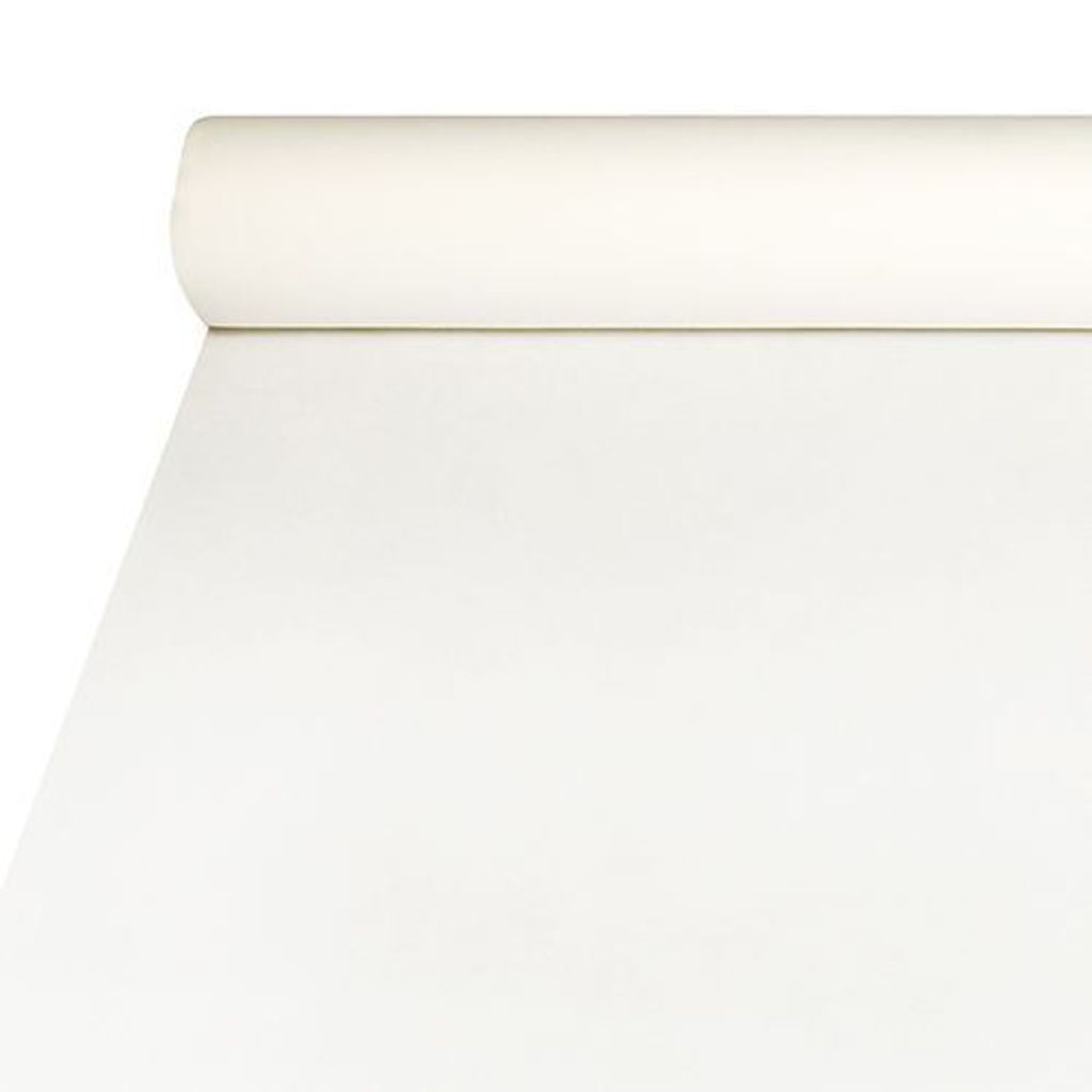 Tischdecke, stoffähnlich, Airlaid 20 m x 1,2 m weiss Produktbild 