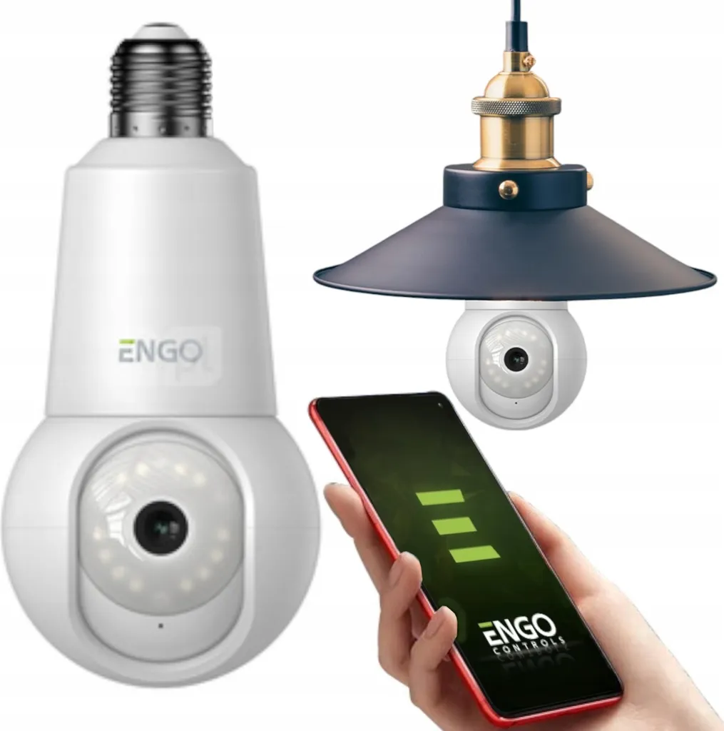 Sanitas ENGO ECAM-E27: La Smart Camera 4MP che Arreda e Protegge - 2