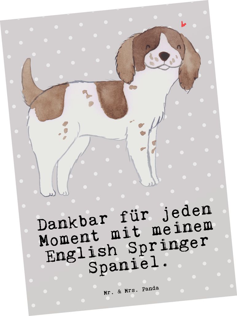 Mr. & Mrs. Panda Postkarte English Springer Spaniel Moment Produktbild 