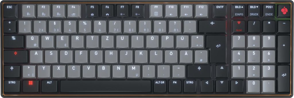 Cherry KW - Tastatur - 96% - compact - Produktbild 