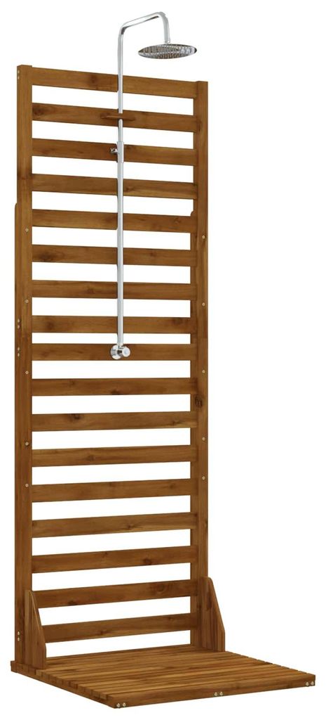 vidaXL Doccia da giardino, 205,5 cm, legno di acacia Immagine del prodotto 