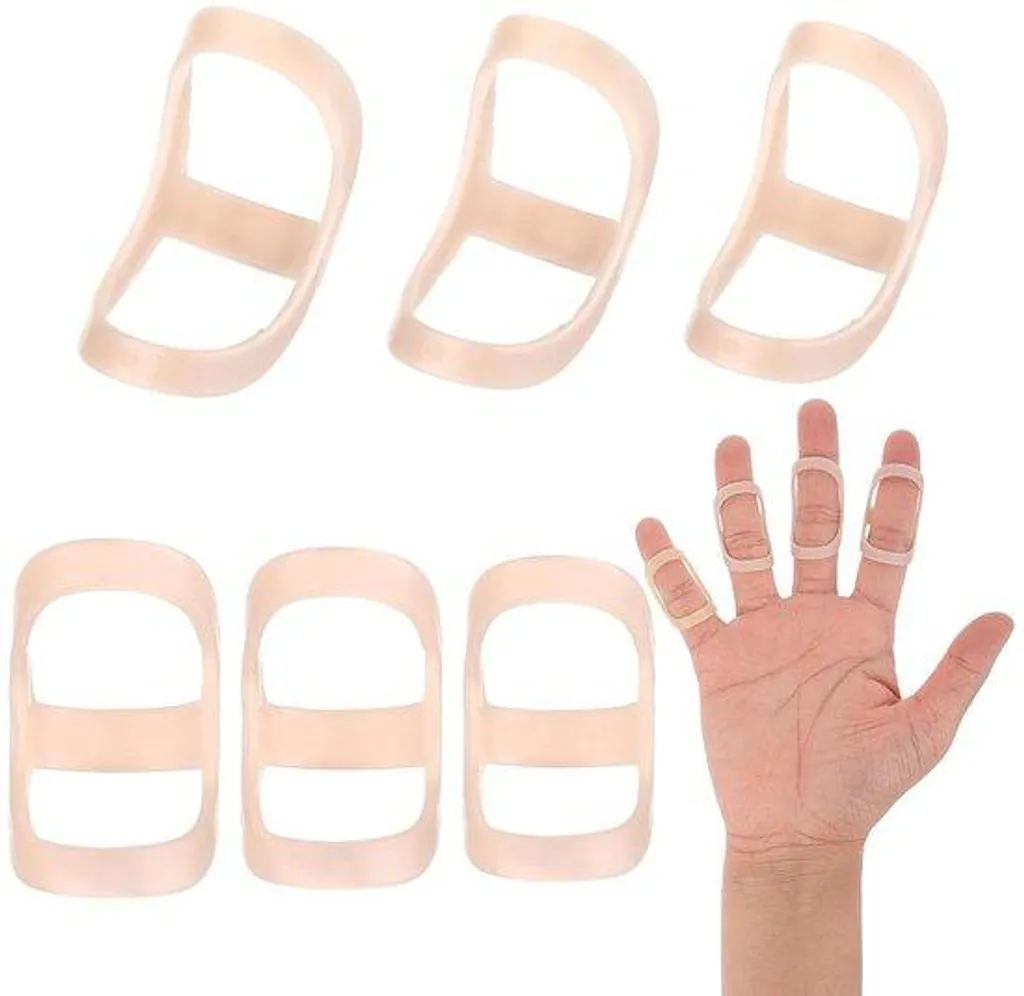Protection de doigt flexible arthrose - Lot de tailles assorties gris
