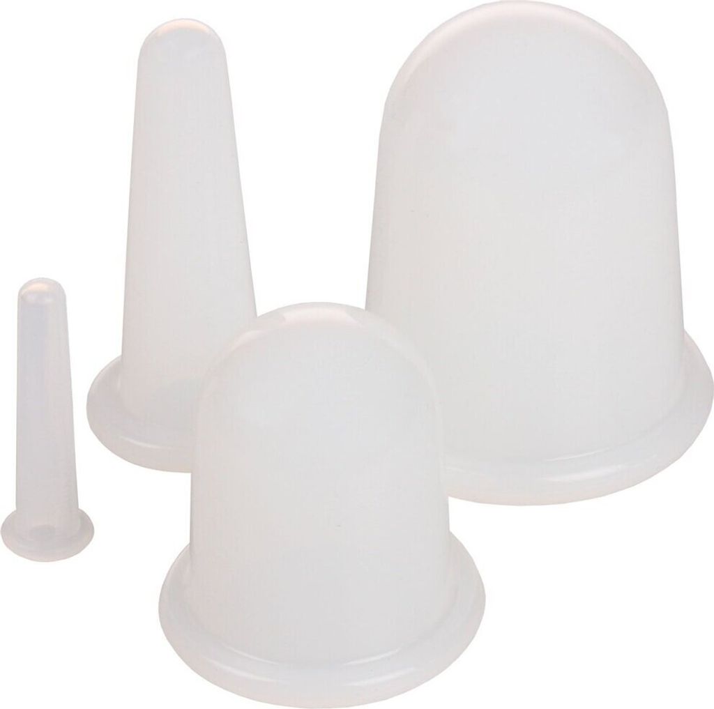 Cups 4Pack masážní silikonové baňky bílá Obrázek produktu 