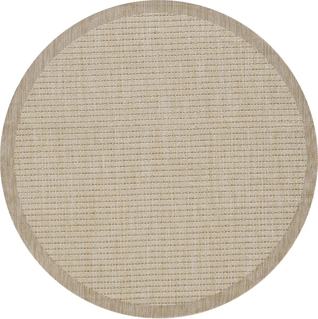 Tapis Extérieur Giza Beige 60x100cm - Résistant UV et Intempéries